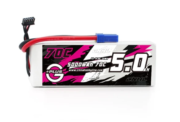 CNHL G+Plus 5000mAh 14,8V 4S 70C Lipo Akku mit EC5 Stecker