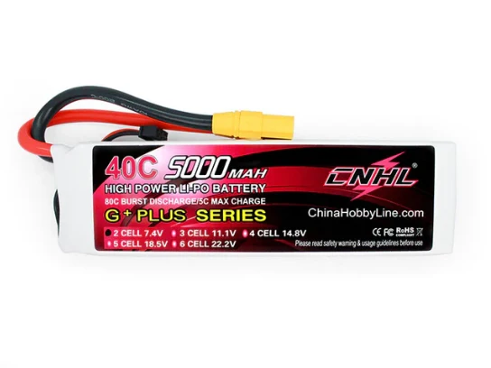 CNHL 2S 5000mAh 7,4V 40C XT90 Lipo Akku