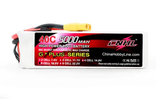 CNHL 5S 5000mAh 18,5V 40C XT90 Lipo Akku