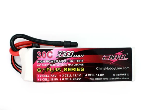 CNHL 3300mAh 14,8V 4S 30C Lipo Akku mit XT60 Stecker
