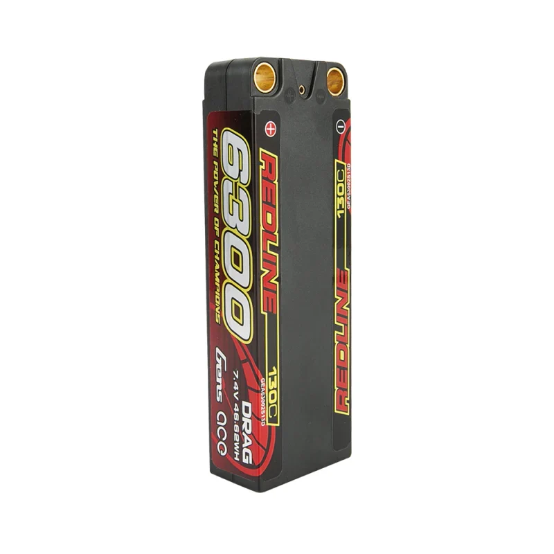 Gens Ace Redline Serie 6300mAh 7,4V 130C 2S2P HardCase 70# LiPo Akku