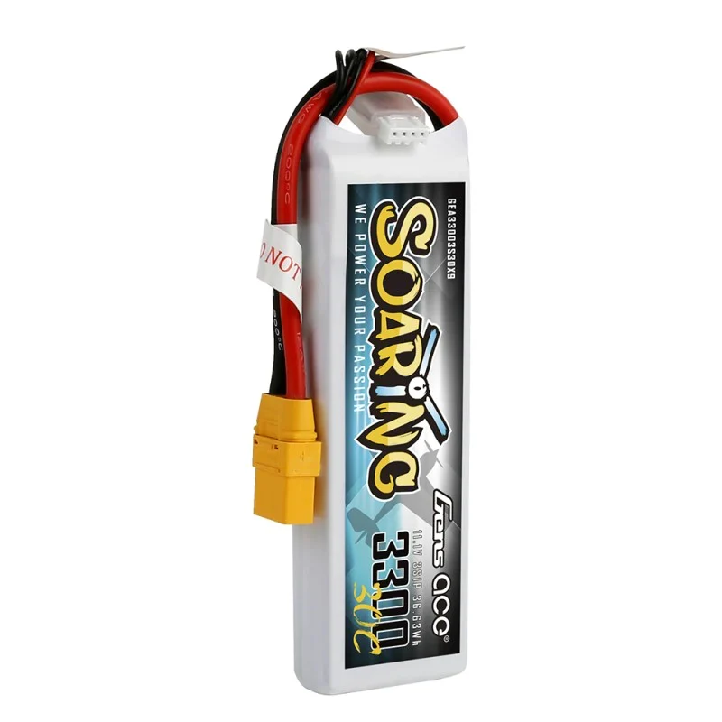 Gens Ace Soaring 3300mAh 11.1V 30C 3S1P Lipo Akkupack mit XT90 Stecker