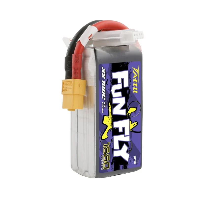 Tattu Funfly Serie 1550mAh 11.1V 100C 3S1P Lipo Akku mit XT60 Stecker