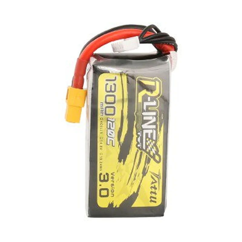 Tattu R-Line Version 3.0 1300mAh 14.8V 120C 4S1P Lipo Akku mit XT60 Stecker