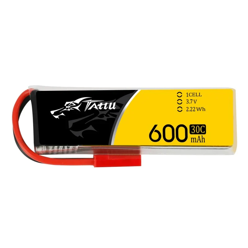 Tattu 600mAh 3.7V 30C 1S1P Lipo Akku mit Molex Stecker (1 Stück/Packung)