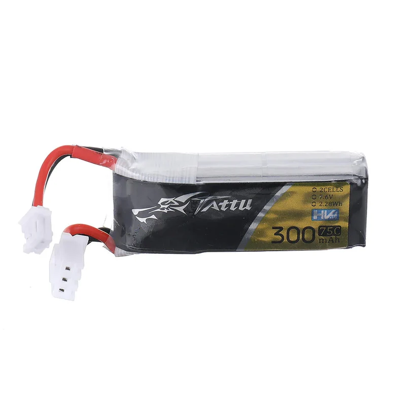 Tattu 300mAh 2S 75C 7.6V Lipo-Akku