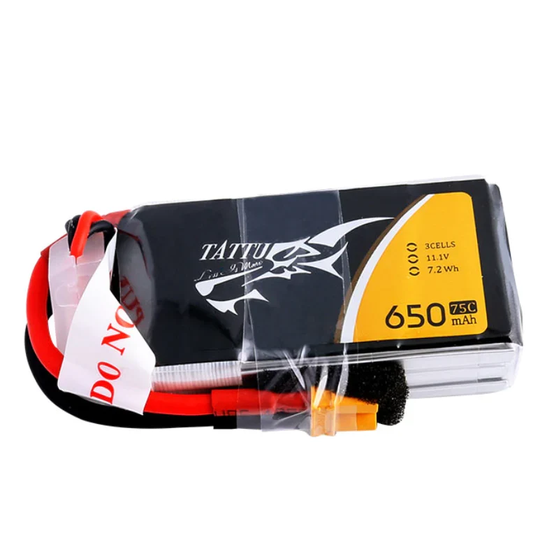 Tattu 650mAh 4S1P 75C 14.8V Lipo Akku mit XT30 Stecker