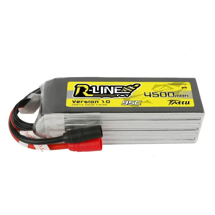 Tattu R-Line 22.2V 4500mAh 6S 95C FPV Lipo Akku mit AS150 Stecker
