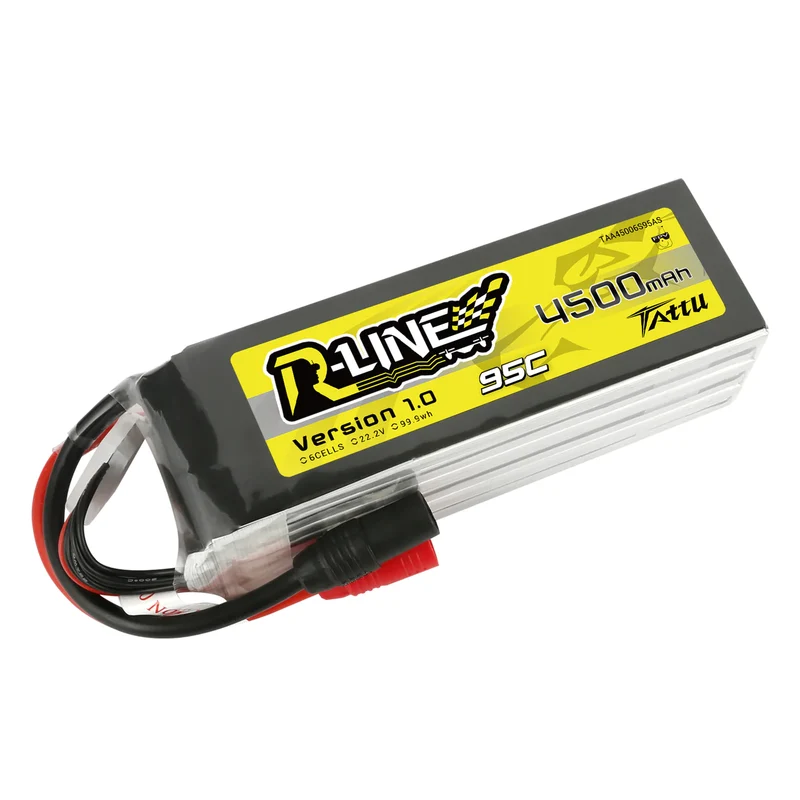 Tattu R-Line 22.2V 4500mAh 6S 95C FPV Lipo Akku mit AS150 Stecker