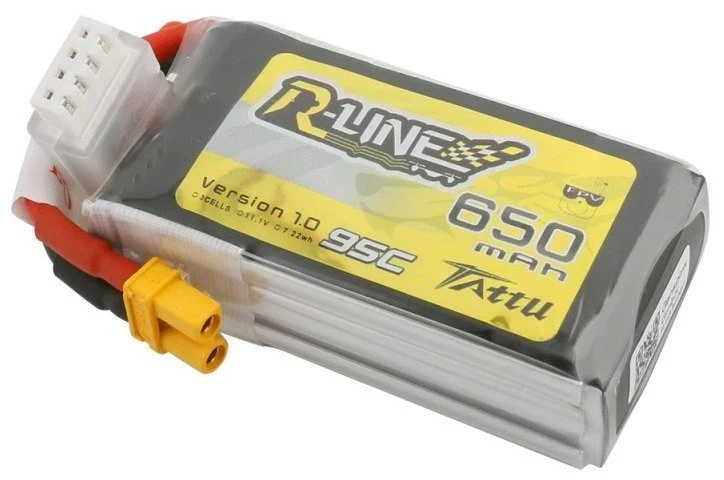 Tattu R-Line 650mAh 11.1V 3S1P 95C Lipo Akku