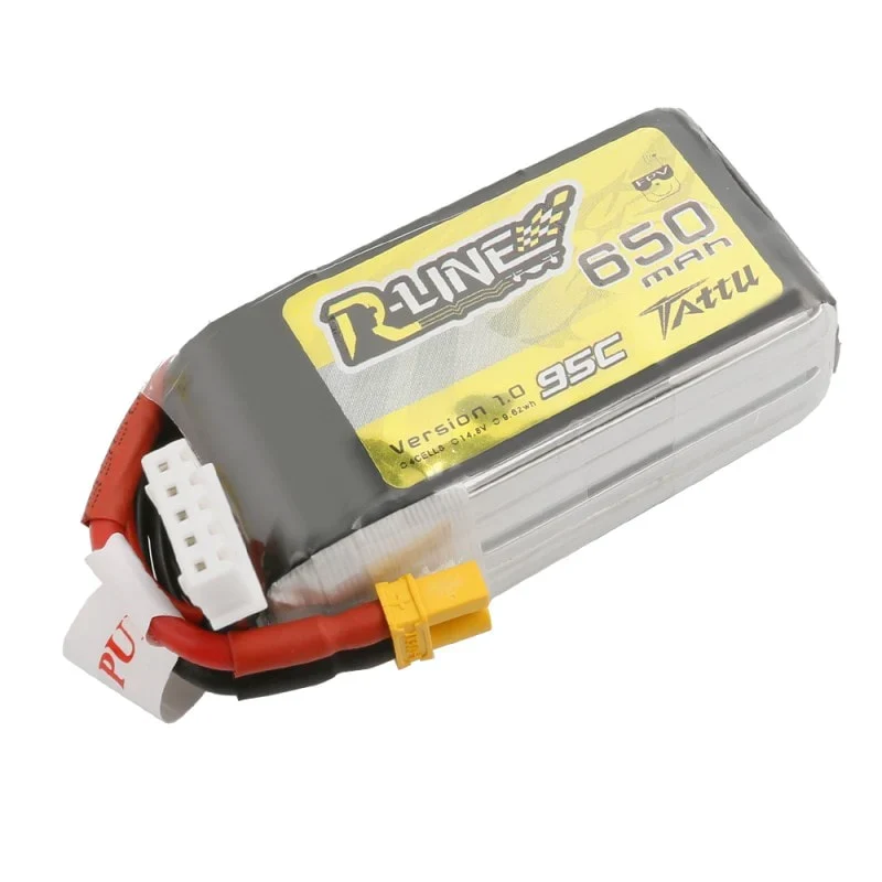Tattu R-Line 650mAh 14.8V 4S1P 95C Lipo Akku
