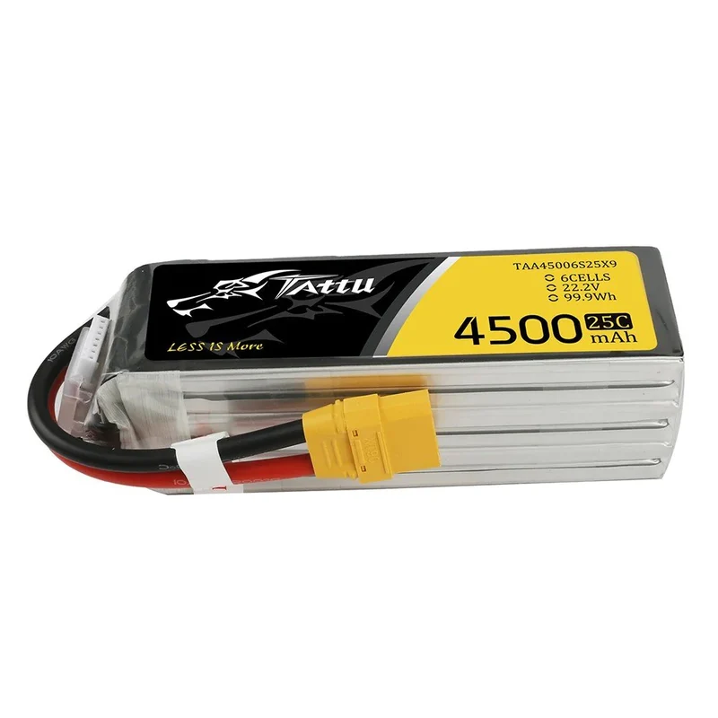 Tattu 4500mAh 22.2V 25C 6S1P Lipo Akku mit XT90