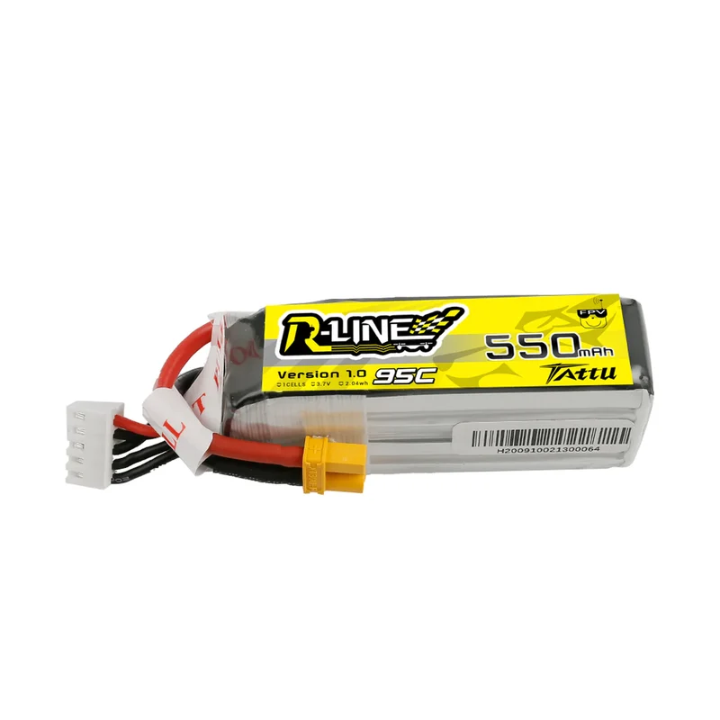 Tattu R-Line 550mAh 14.8V 4S1P 95C Lipo Akku mit XT30