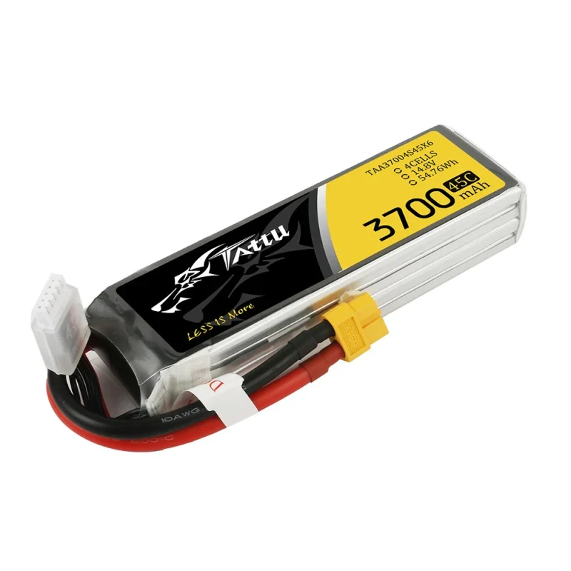 Tattu 3700mAh 14.8V 45C 4S1P Lipo Akku mit XT60