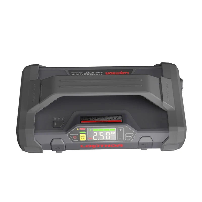 Lokithor 2000A 12V Lithium-Starthilfe mit 150 PSI Luftpumpe