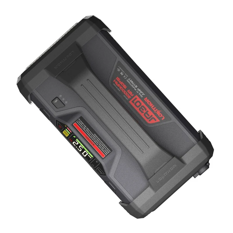 Lokithor 2000A 12V Lithium-Starthilfe mit 150 PSI Luftpumpe