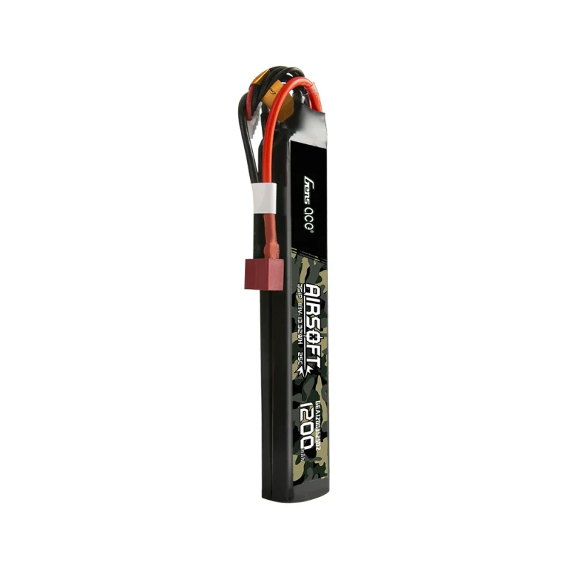 Gens Ace 25C 1200mAh 3S1P 11.1V Sattel Airsoft Lipo Batterie mit T-Stecker