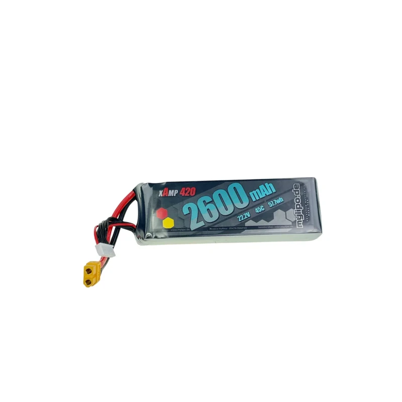 Mylipo Lipo Akku 2600mAh 22,2V 6S 45C XT60