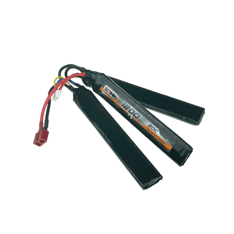 Bonka Airsoft 3S 1200mAh 11,1V 20C Dean Tri-Panel Lipo Akku