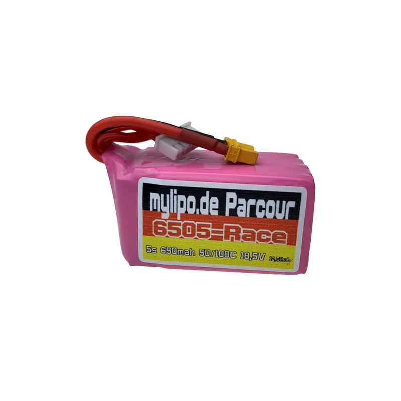 Mylipo Lipo Akku 650mAh 18,5V 5S 50C/100C FPV Parcour XT30