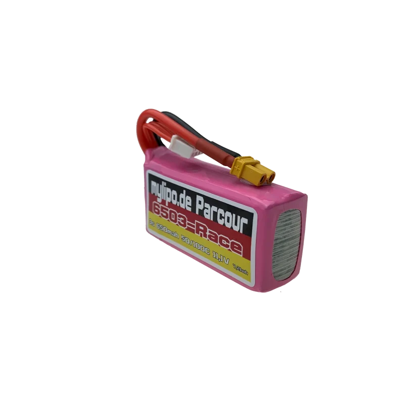 Mylipo Lipo Akku 650mAh 11,1V 3S 50C/100C FPV Parcour XT30