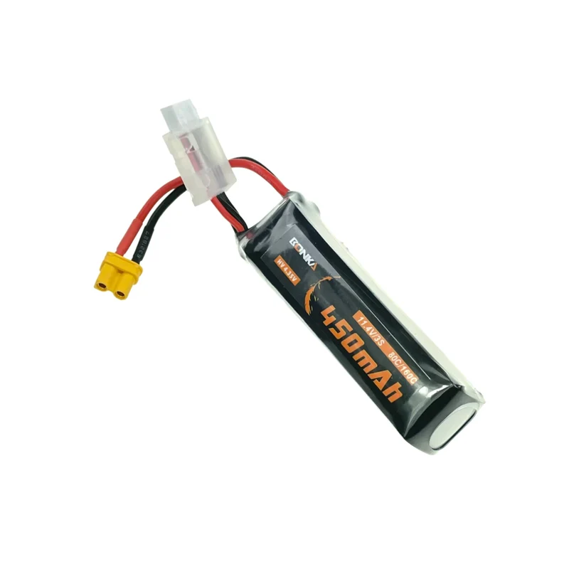 Bonka Lipo Akku 450mAh 11,4V HV 3S 80C/160C FPV Parcour XT30