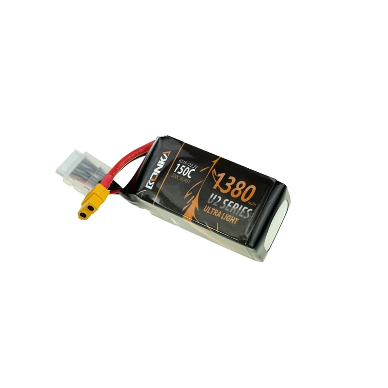 Bonka Lipo Akku 1380mAh 22,2V 150C/300C FPV XT60