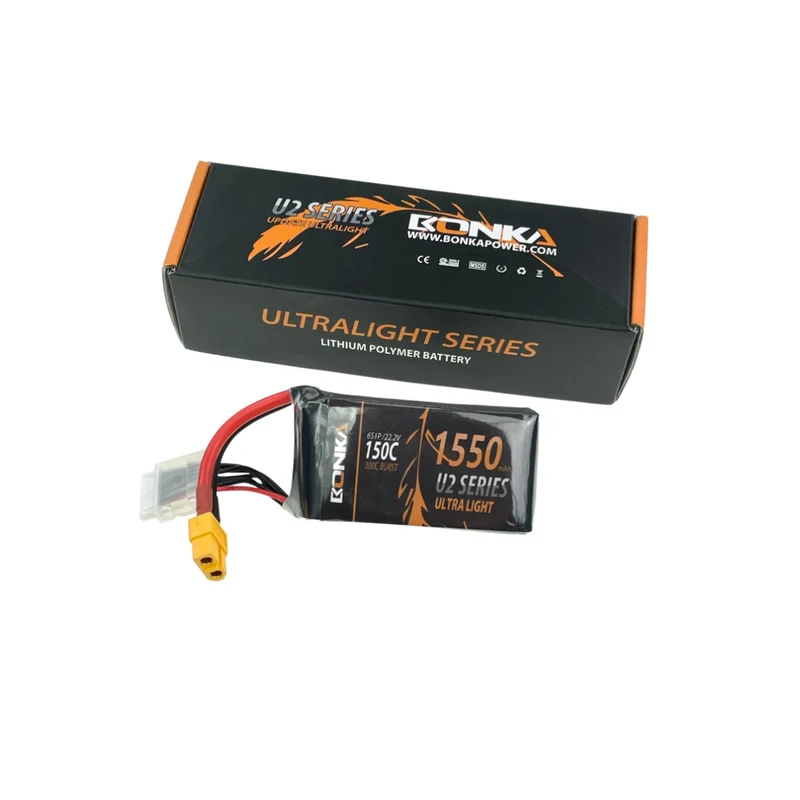 Bonka Lipo Akku 1550mAh 22,2V 150C/300C FPV XT60
