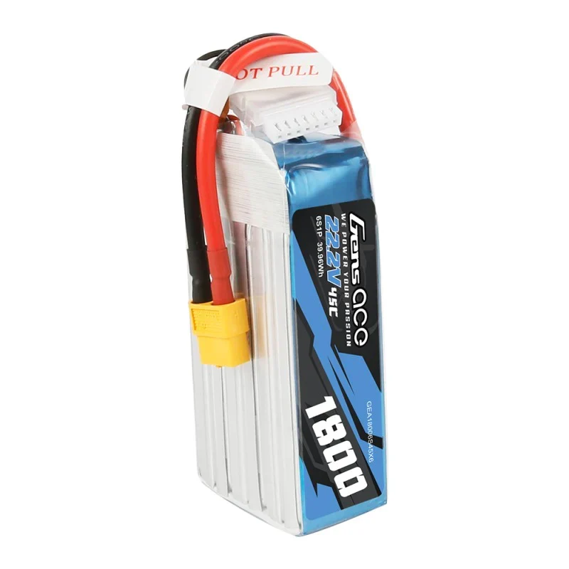 Gens Ace 1800mAh 22,2V 45C 6S1P Lipo-Akkupack