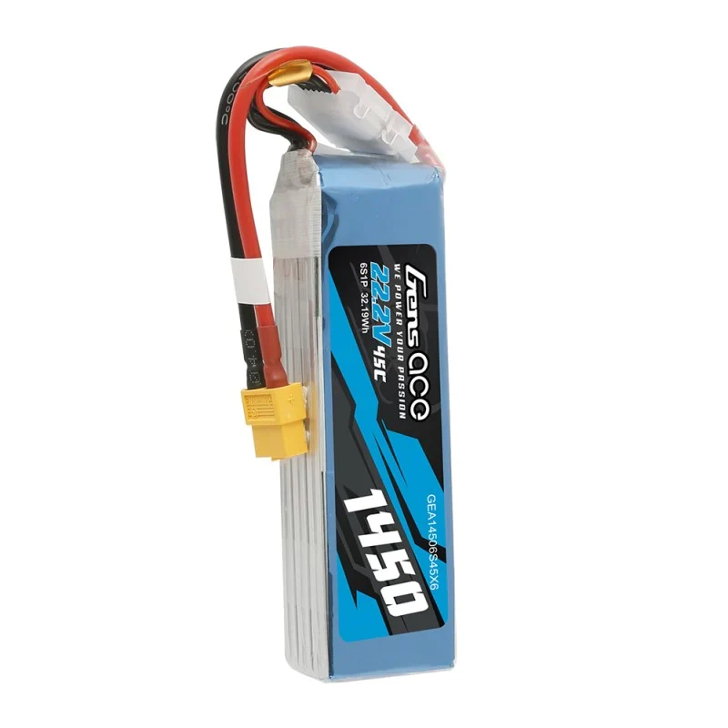 Gens Ace 1450mAh 22,2V 45C 6S1P Lipo-Akku