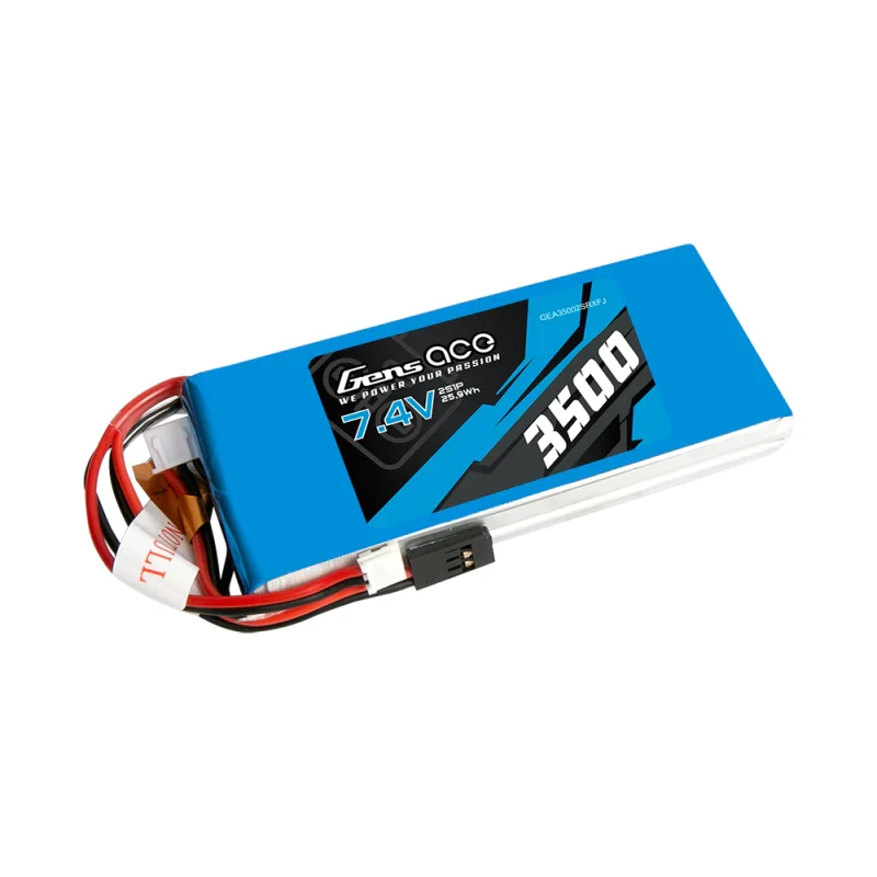 Gens Ace 3500mAh 7,4 V RX 2S1P Lipo-Akku / RX / TX