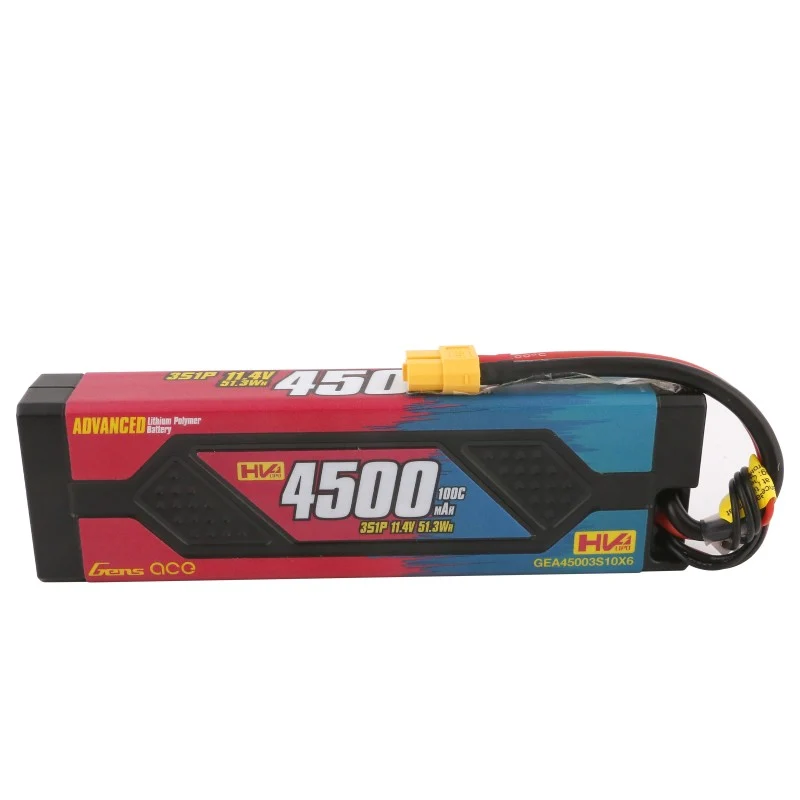 Gens Ace Advanced 4500mAh 11,4V 100C 3S1P HardCase Lipo Akku mit XT60