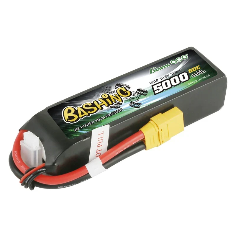 Gens Ace 5000mAh 14,8 V 4S1P 60C Lipo-Akku mit XT90 Plug-Bashing-Serie