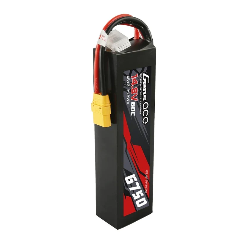 Gens Ace 6750mAh 14,8V 60 C 4S1P Lipo-Akku PC-Materialgehäuse mit XT90-Stecker