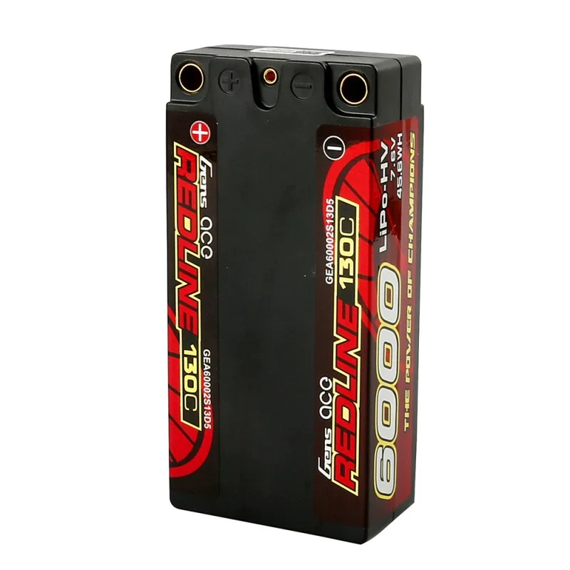Gens Ace Redline Serie 6000mAh 7,6V 130C 2S2P HardCase 65# HV Shorty Lipo Akku
