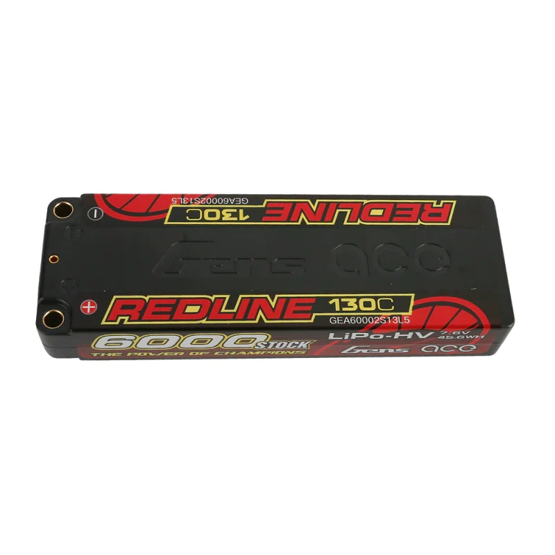 Gens Ace Redline Series 6000mAh 7,6V 130C 2S2P HardCase 57# HV Lipo Akku