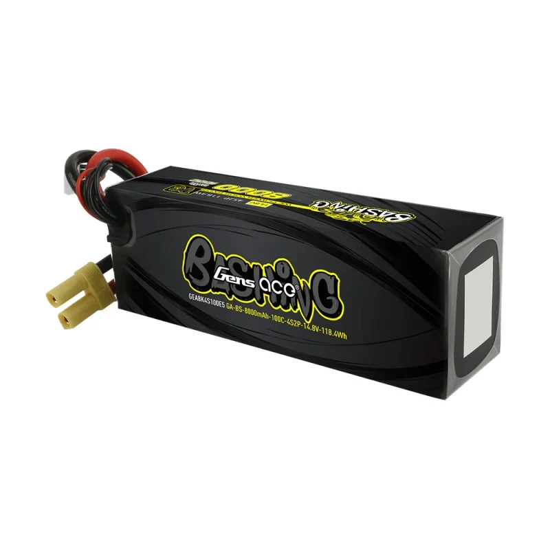 Gens Ace 8000mAh 14,8V 100C 4S2P Lipo-Akkupack mit EC5-Bashing-Serie