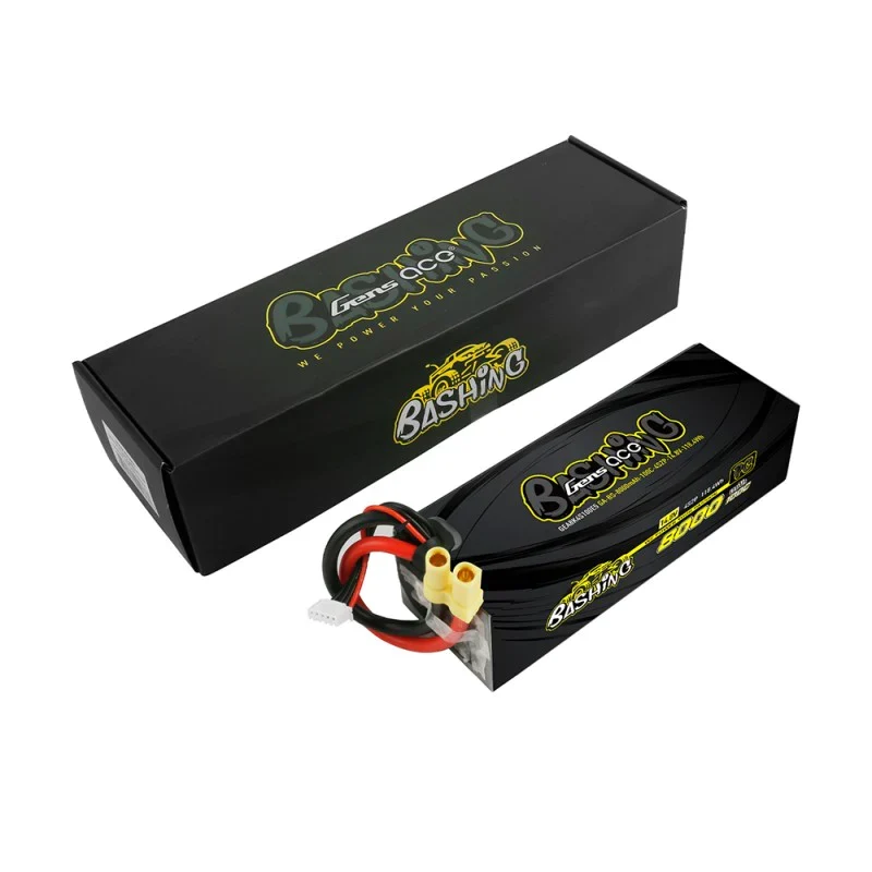 Gens Ace 8000mAh 14,8V 100C 4S2P Lipo-Akkupack mit EC5-Bashing-Serie
