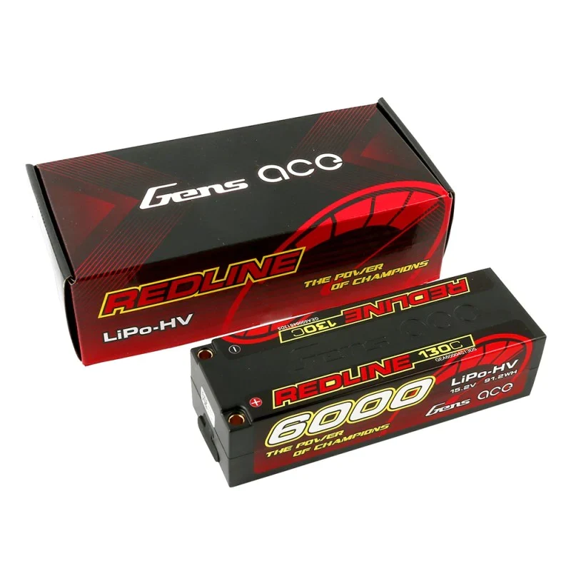 Gens Ace Redline Serie 6000mAh 15,2V 130C 4S1P HardCase HV Ultra LCG