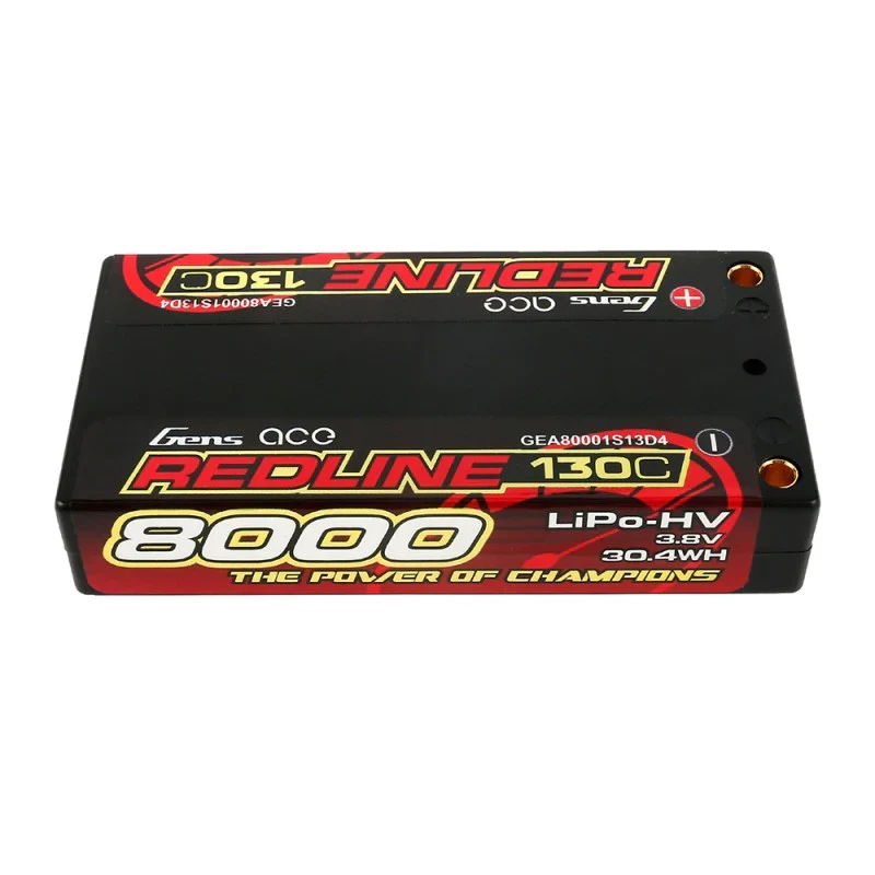 Gens Ace Redline Serie 8000mAh 3,8V 130C 1S2P HardCase #58 HV Lipo Batterie