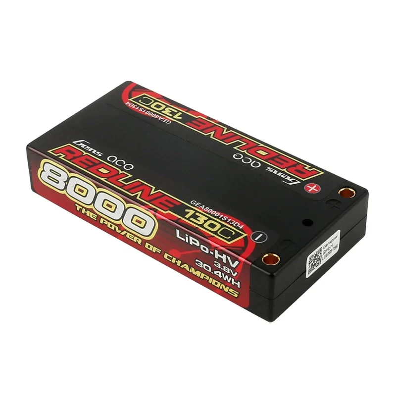 Gens Ace Redline Serie 8000mAh 3,8V 130C 1S2P HardCase #58 HV Lipo Batterie