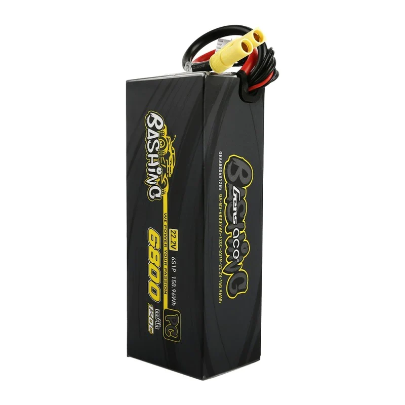 Gens Ace 6800 mAh 22,2 V 120 C 6S1P Lipo-Akkupack mit EC5-Bashing-Serie