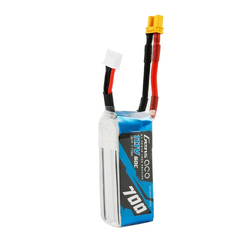 Gens Ace 700mAh 11.1V 60C 3S1P Lipo Akkupack mit XT30 für OMPHOBBY M2 & LOGO200
