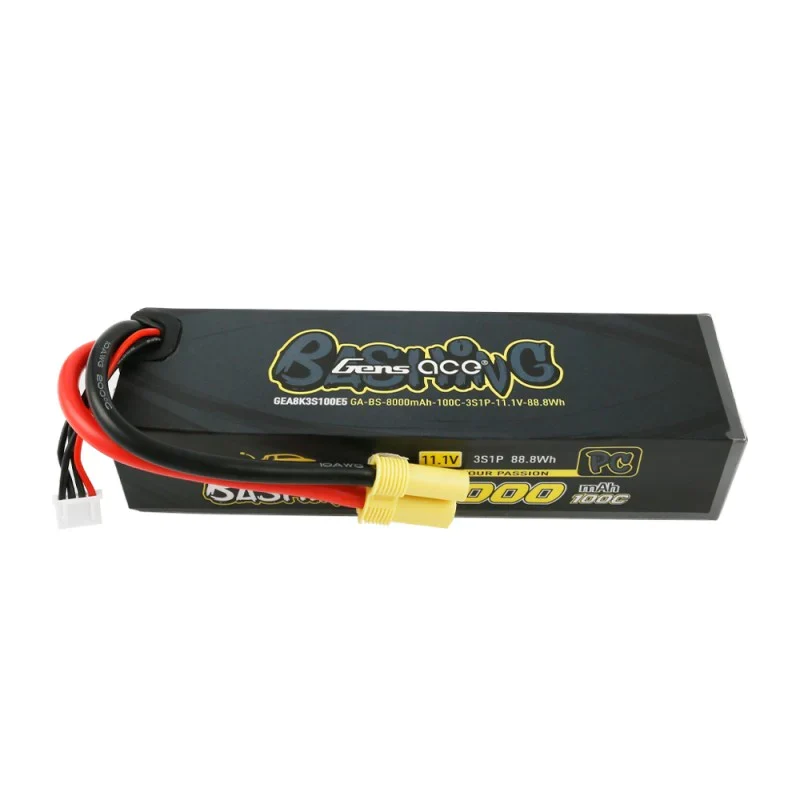 Gens Ace 8000 mAh 11,1 V 100 C 3S1P Lipo-Akkupack mit EC5-Bashing-Serie