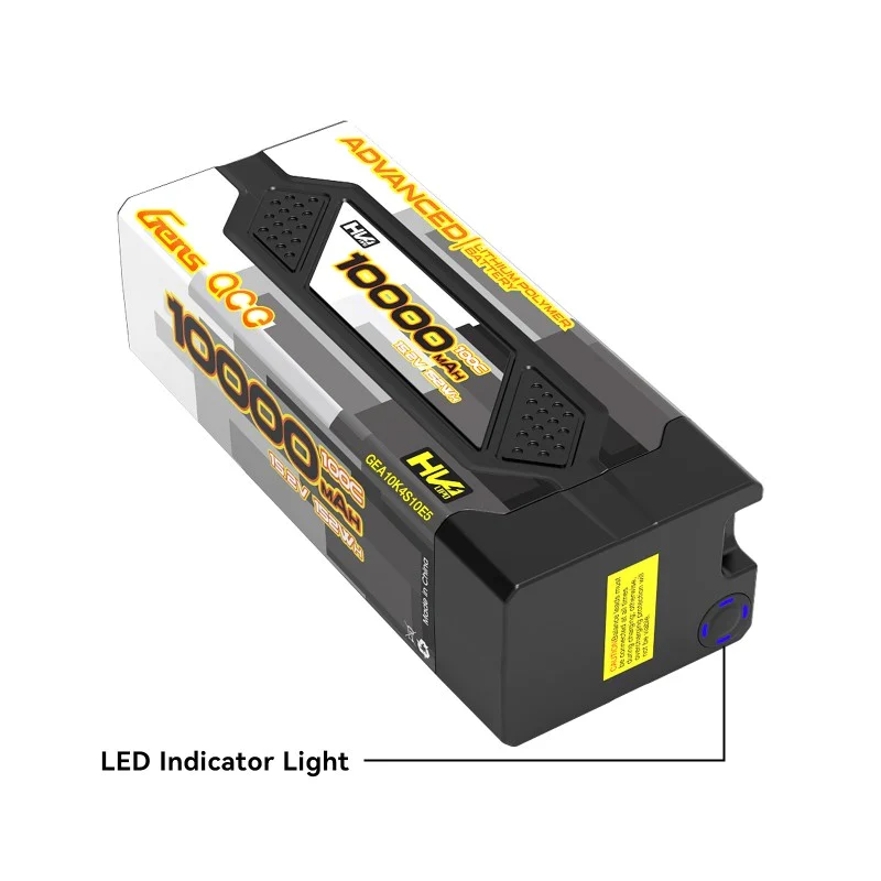 Gens Ace Advanced 10000mAh 15,2 V 100 C 4S2P HardCase 61 # Lipo-Akku mit EC5