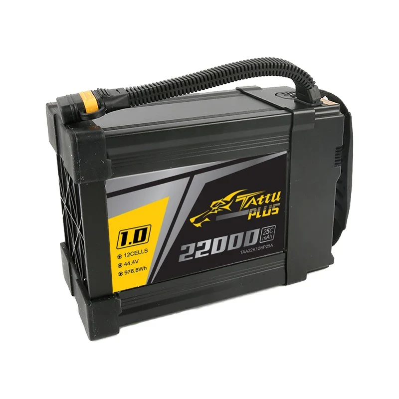 Tattu Plus 1.0 22000mAh 44,4V 25C 12S1P Lipo Akkupack mit AS150U Stecker