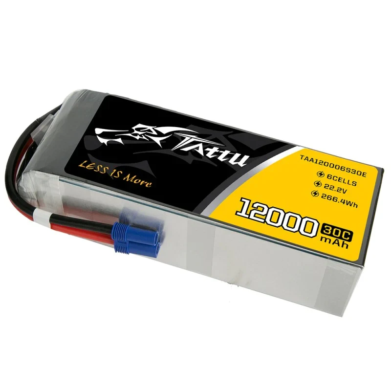 Tattu 12000mAh 22,2V 30C 6S1P UAV Lipo Akkupack