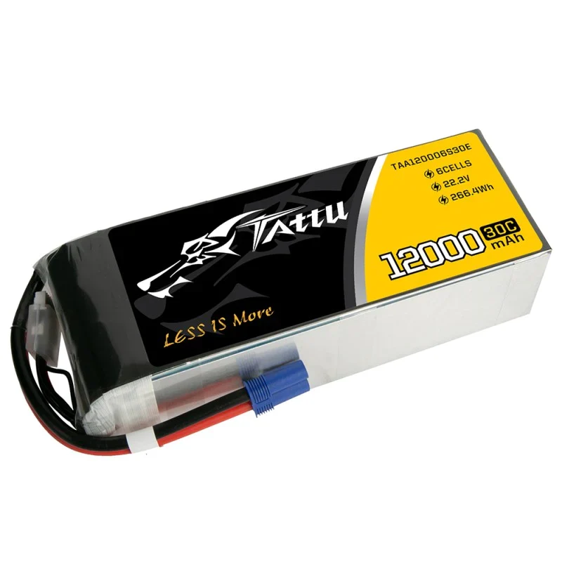 Tattu 12000mAh 22,2V 30C 6S1P UAV Lipo Akkupack