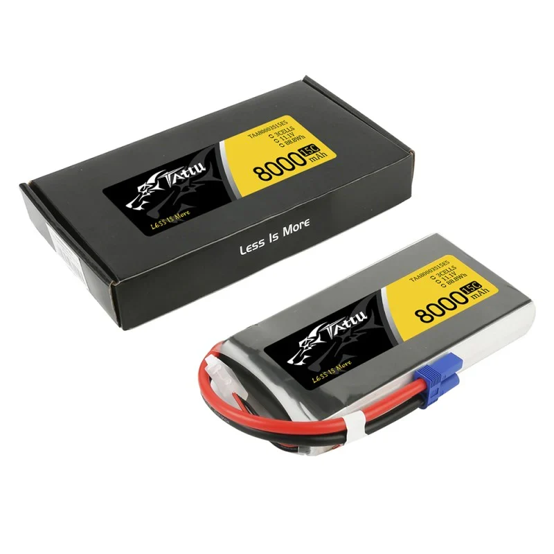 Tattu 8000mAh 11,1V 15C 3S1P Lipo Akkupack mit EC5 Stecker