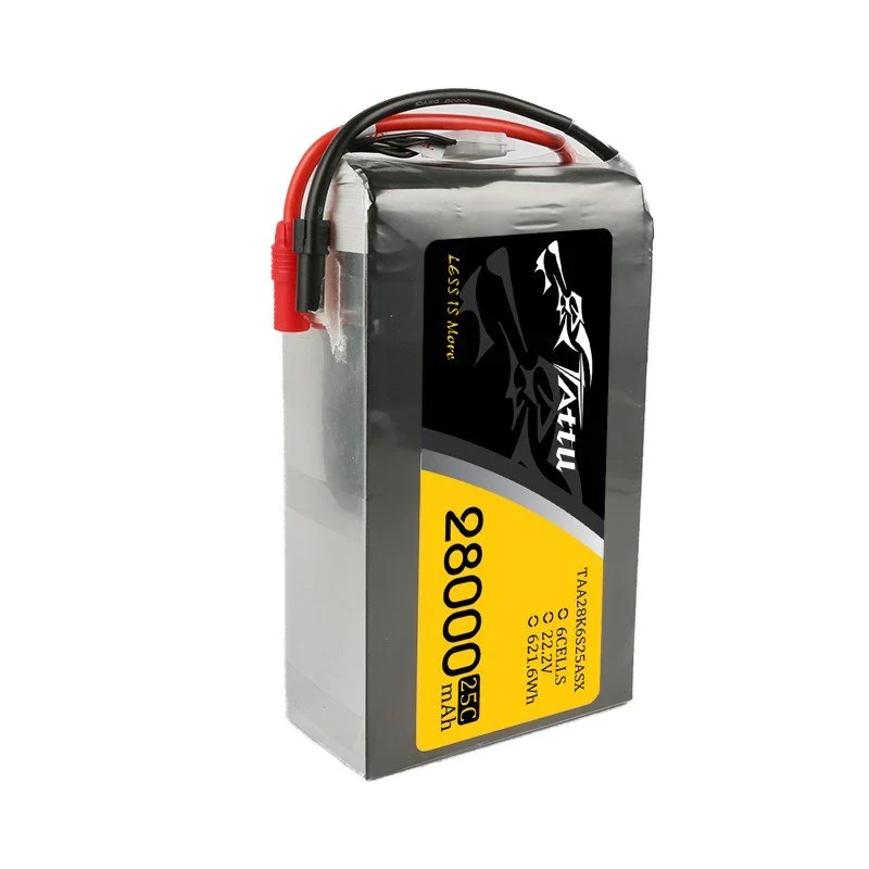Tattu 28000mAh 22,2V 25C 6S1P Lipo Akkupack mit AS150+XT150